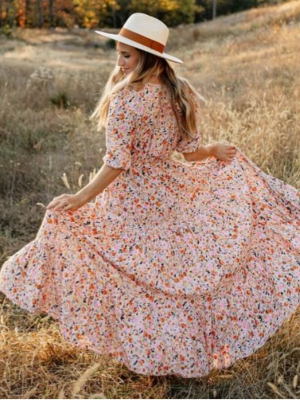 Petal + Pup Kelda Midi Maxi Floral Dress in Size Large - Picture 1 of 6